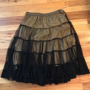 Black mesh skirt